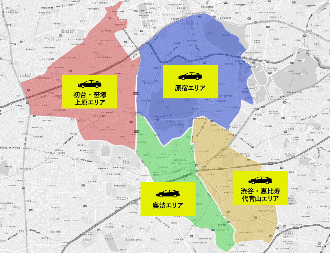 渋谷区マップ
